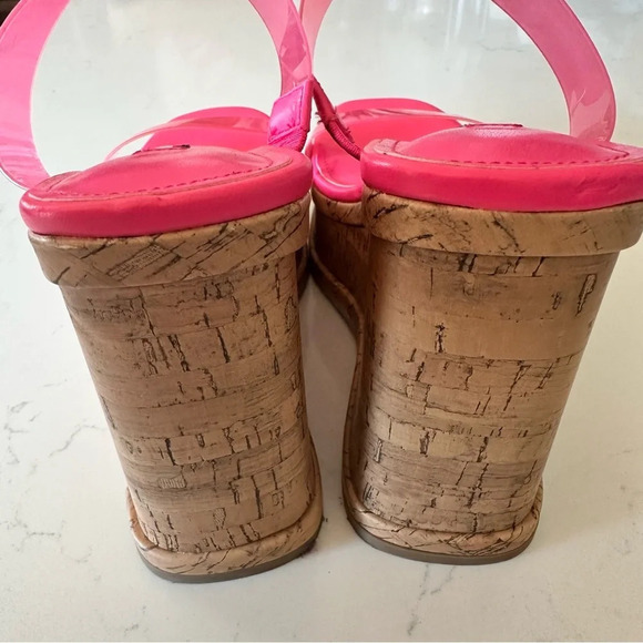 Nine West Rapps Platform Wedge Sandal In Pink Size: 8 - Picture 6 of 6